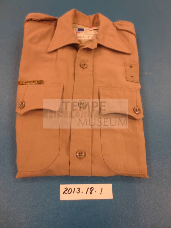 Tempe Park Ranger Shirt with Brass ID Pin