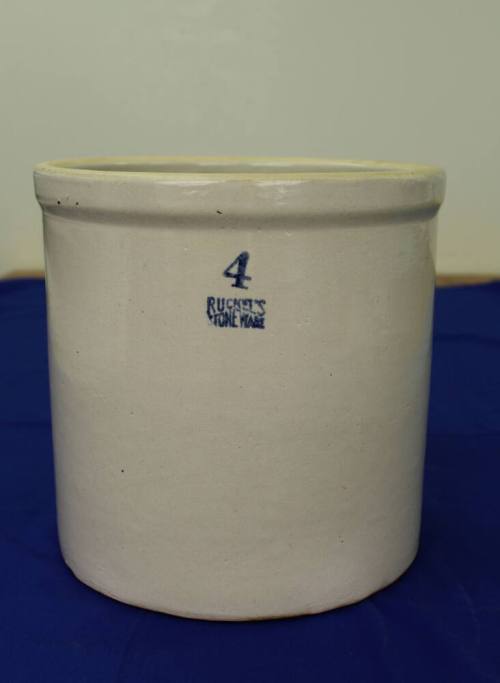 Ruckel's Stoneware Crock