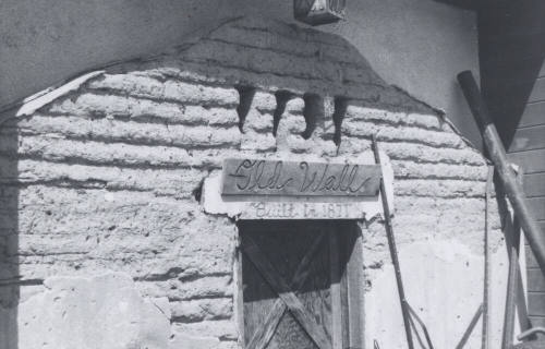 3 W. 1st Street-Tempe, AZ old adobe wall at Hayden House Monti's la Casa Vieja