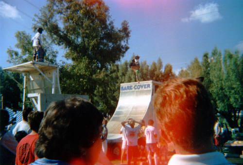 Skateboarders at Oktoberfest at Tempe Beach Park