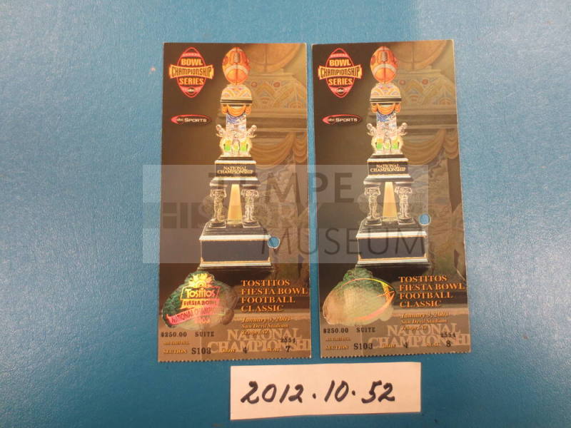 2003 Fiesta Bowl Tickets