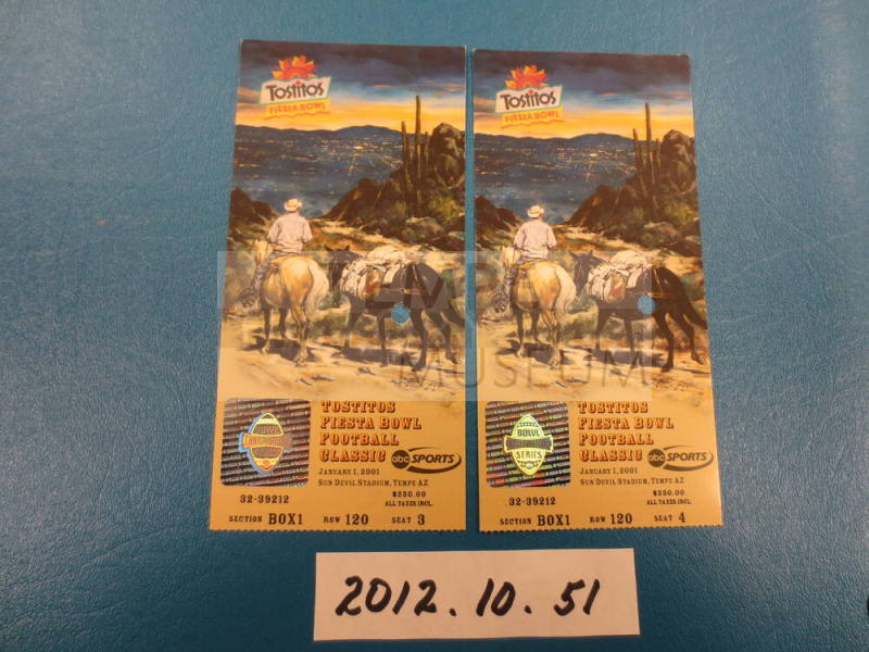 2001 Fiesta Bowl Tickets