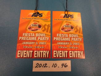 Fiesta Bowl PN game Party Ticket 2003