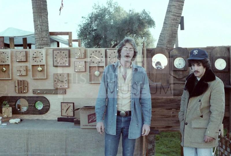 Wooden Clock Stand at the 1981 Haydens Ferry Arts & Craft Fair