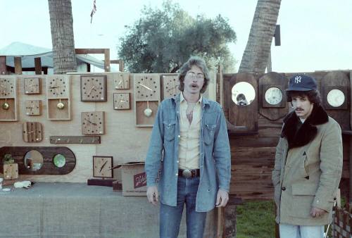 Wooden Clock Stand at the 1981 Haydens Ferry Arts & Craft Fair