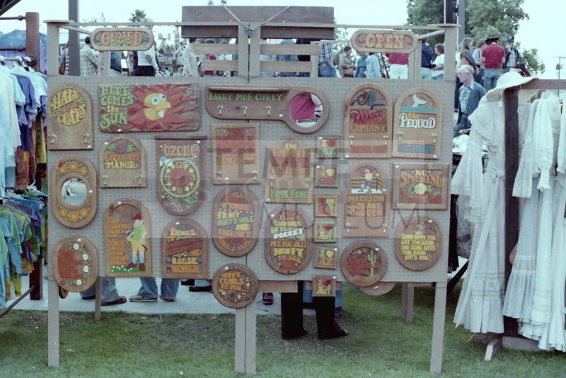 Wooden Signs at the 1981 Haydens Ferry Arts & Craft Fair