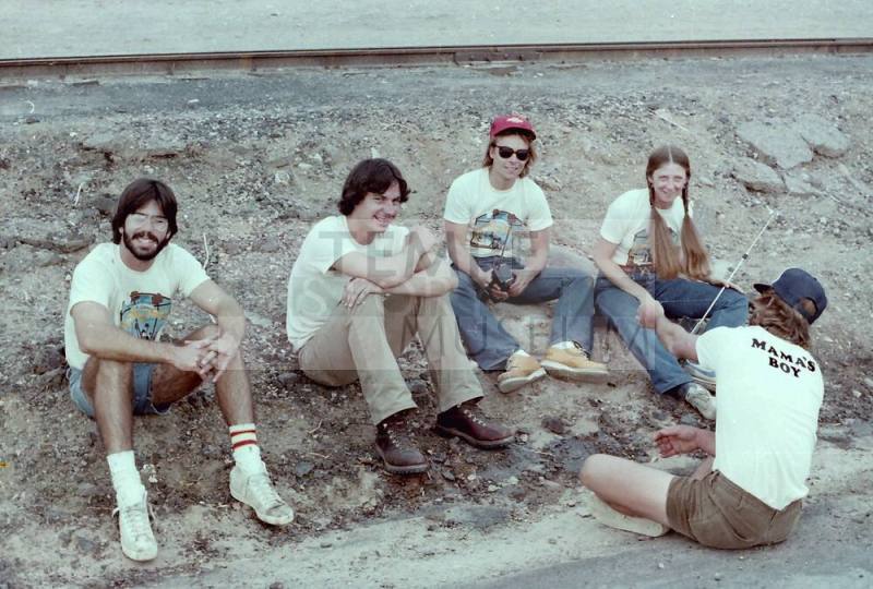 Group Seated at 1981 Haydens Ferry Arts & Craft Fair