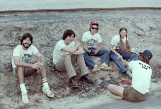 Group Seated at 1981 Haydens Ferry Arts & Craft Fair