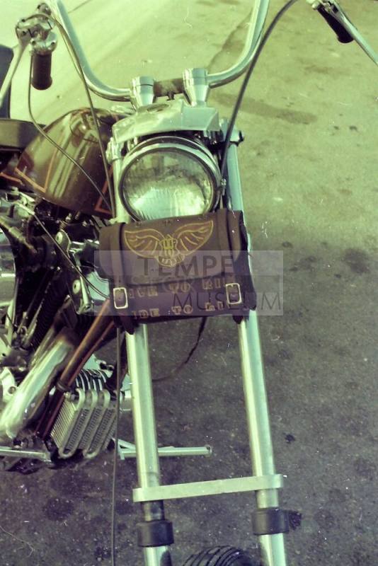 Motorcycle with Euphoria Leather Bag