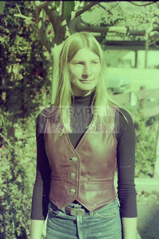 Woman in Euphoria Leather Vest