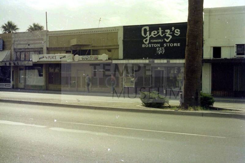 Storefront of Getz's and The Place