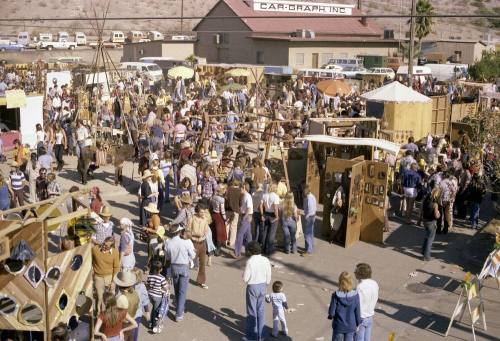 Overhead View of Haydens Ferry Arts & Craft Fair Crowd and Car Graph