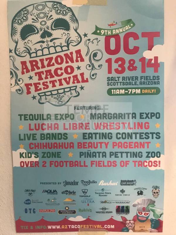 9th Annual Arizona Taco Festival Poster