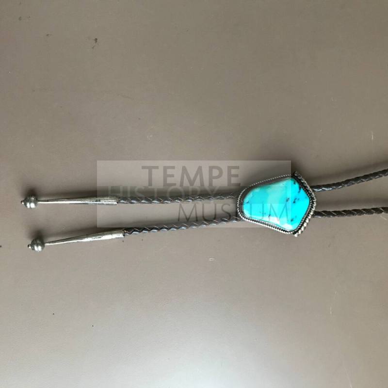 Bolo Tie with Turquoise and Silver
