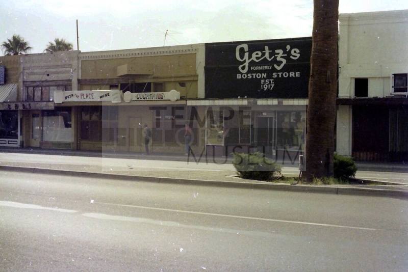Storefronts of Getz's and The Place