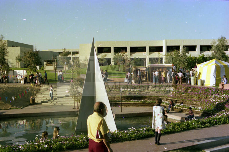 Crowd Walking through Craft Fair