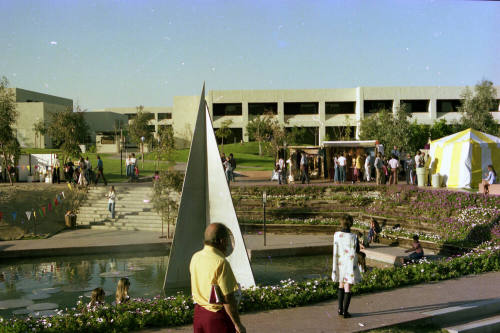 Crowd Walking through Craft Fair
