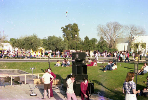 Lawn and Stage at Craft Fair