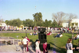 Lawn and Stage at Craft Fair