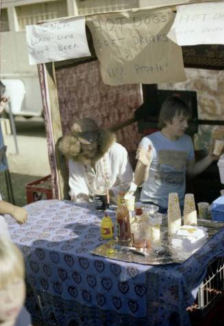 Jim Fokey and Cleve Preston at the Haydens Ferry Arts & Craft Fair Hot Dog Stand