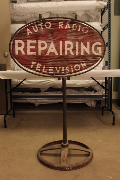 Hertenstein's Radio Shop Sign