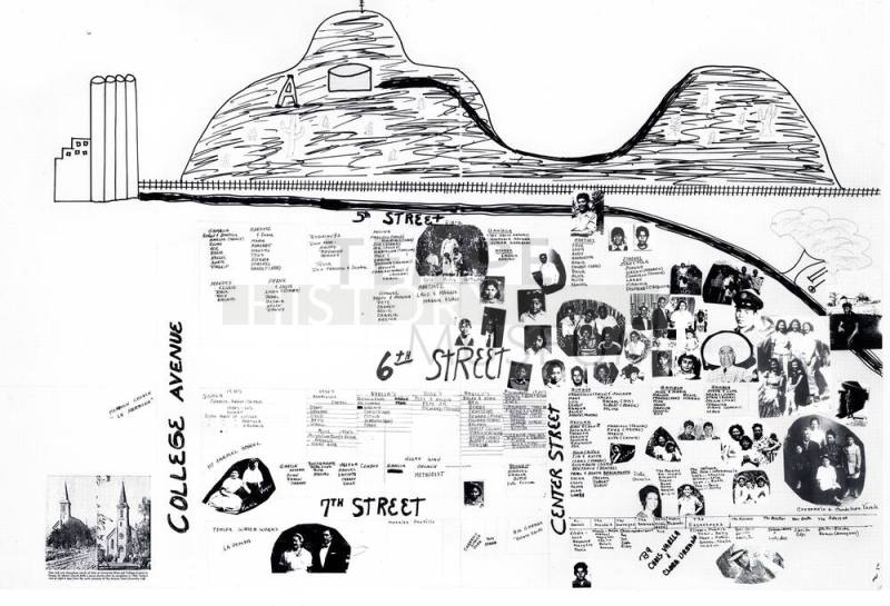 Map - Families at 5th Street and Center Street