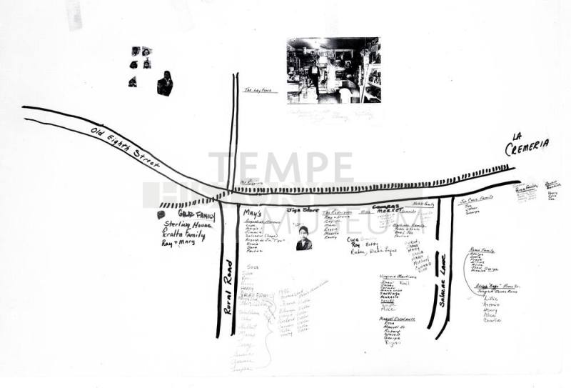 Map - Families Along Old 8th Street, Intersections with Rural Road and Salazar Lane