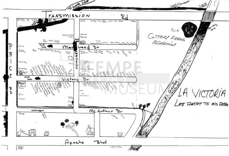 Map - Families in La Victoria Area