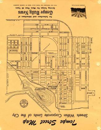 Map - Tempe Street Map, Corporate Limits