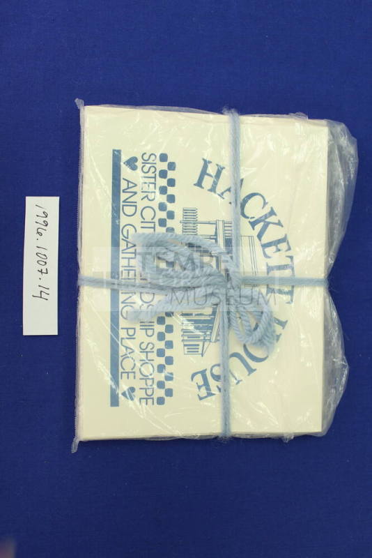 Sister Cities Program Miscellaneous - Hackett House Stationary