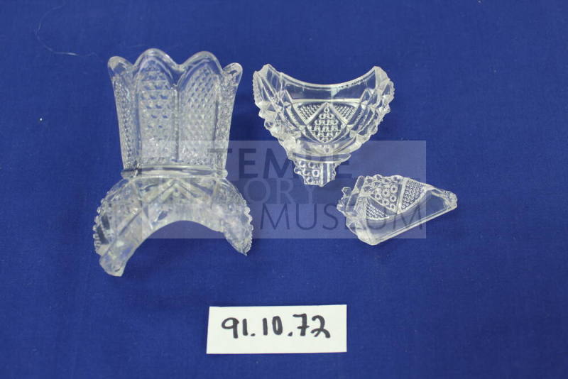 Glass toothpick holder
