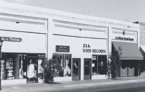 Miller Block-418 to 422 S. Mill Avenue Lotions and Potions, Vee Gee Fashions, Zia Records, Cookies from Home