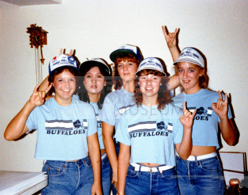 Tempe High School - 5 Girls in Light Blue tee Shirts