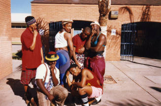 Tempe High School - 6 Students Gathered in Courtyard