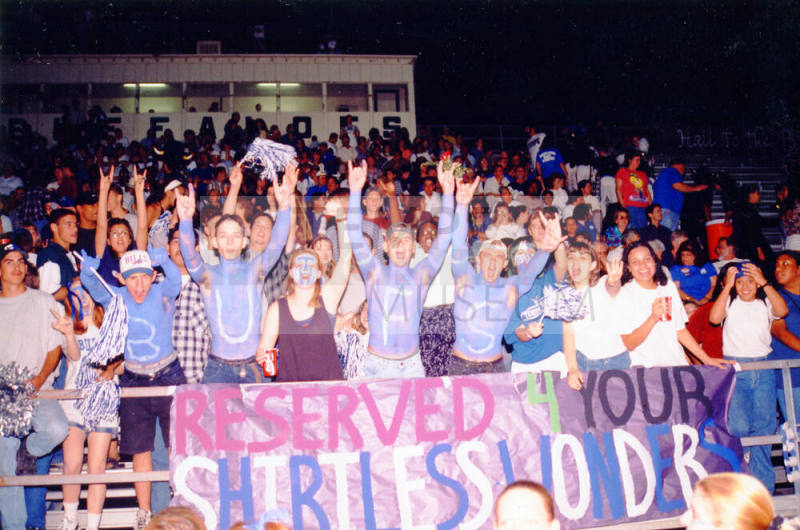 Tempe High School - Students in Bleachers at Football Game