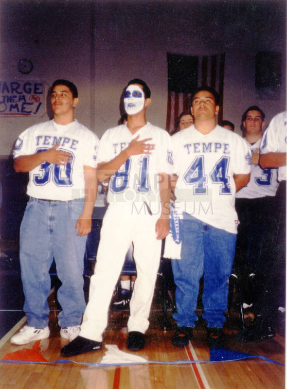 Tempe High School - 3 Boys in Football Jerseys