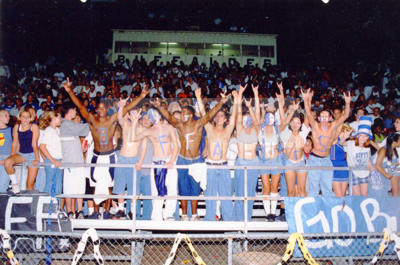 Tempe High School - Students in Bleachers during Football Game