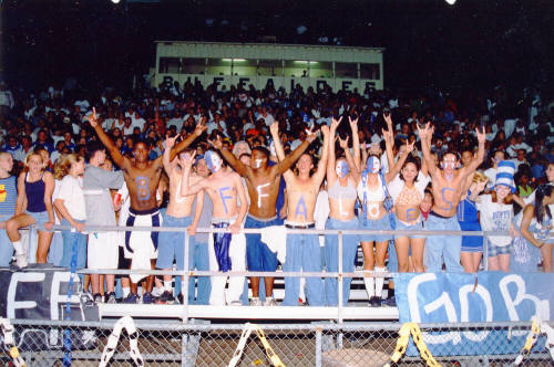 Tempe High School - Students in Bleachers during Football Game