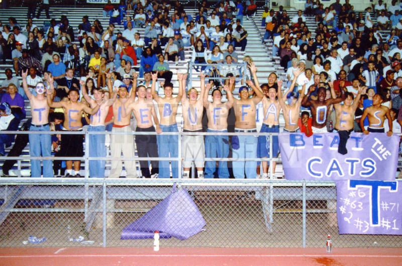 Tempe High School - Fans in Bleachers at Football Game