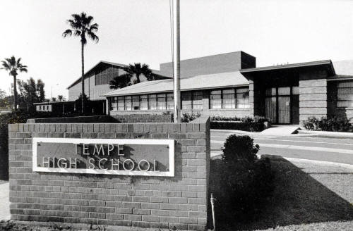 Tempe High School - Front Entrance and Sign