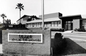 Tempe High School - Front Entrance and Sign