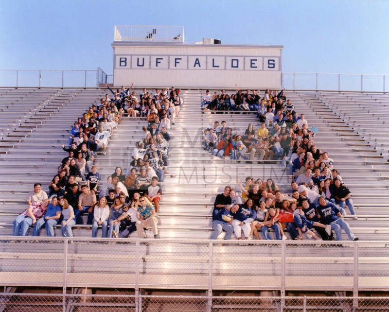 Tempe High School - Students in Bleachers Spelling Out "03"