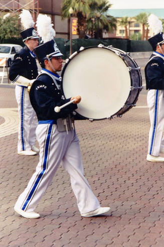 Tempe High School - Marching Band Drummers at Parade on Mill Avenue