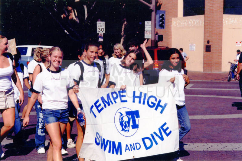 Tempe High School - Swim and Dive Team at Parade