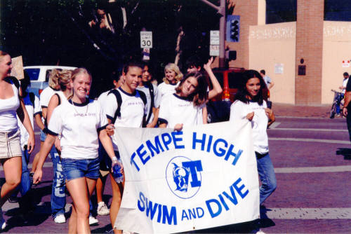 Tempe High School - Swim and Dive Team at Parade