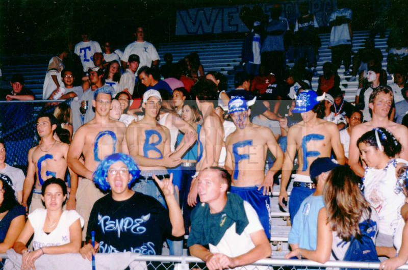 Tempe High School - Students in Bleachers at Football Game