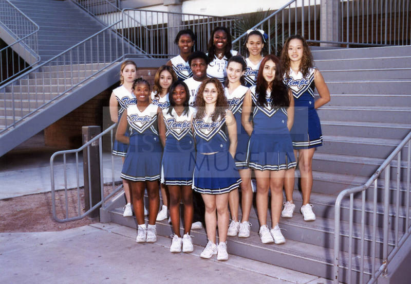 Tempe High School - Cheerleaders on Stairs