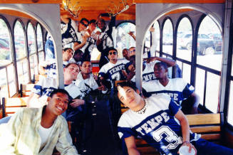 Tempe High School - Students inside "Ollie the Trolley"