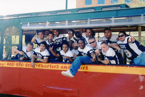 Tempe High School - Students in "Ollie the Trolley"