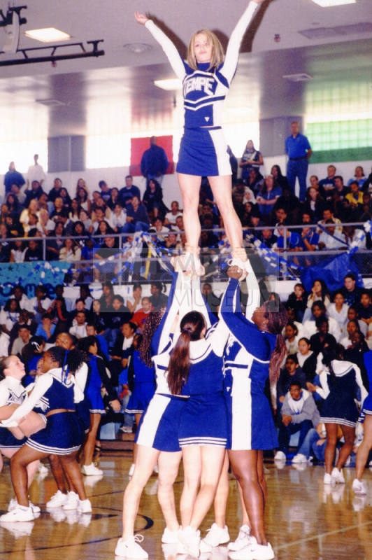 Tempe High School - Cheerleaders at Game in Gym